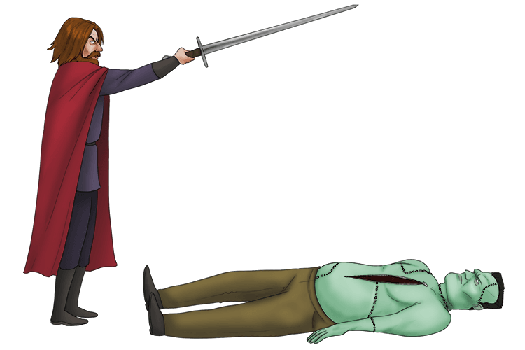 See the "violent" Macbeth just after he's "unseamed a man."