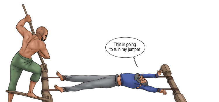 This rack (wrack) is going to ruin my jumper.