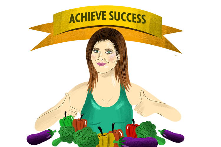 How to remember to spell achieve. The common mistake with the spelling of achieve is to put the 'I' and first 'E' in the wrong order. In order to achieve success on this diet you must eat veg.