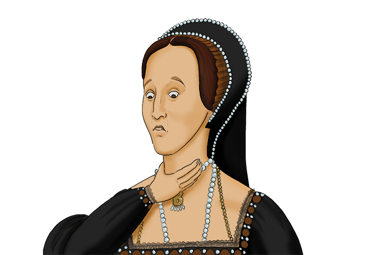 Henry VIII planned to behead Anne Boleyn for high treason. 