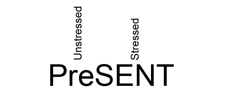 to present is stressed and unstressed