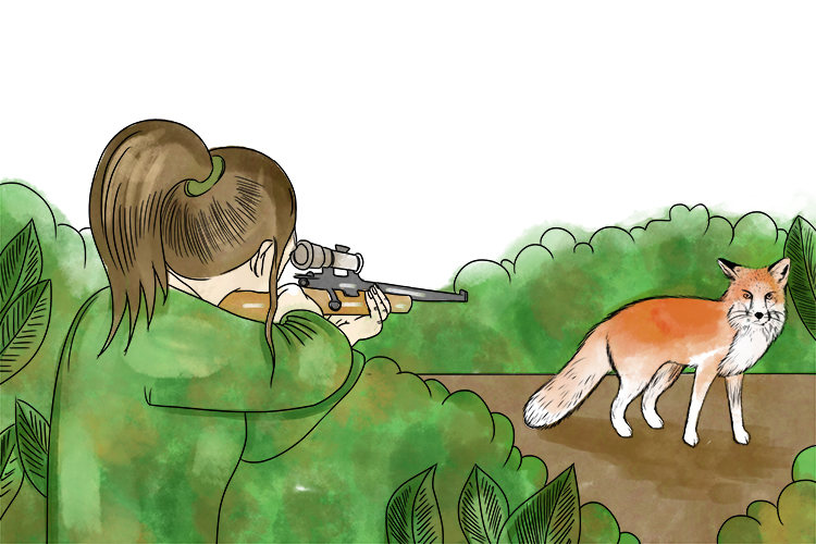 How to remember to spell camouflage. The common mistake made with the spelling of camouflage is to miss out the 'U' or put it in the wrong place. To make sure you don't do this think of the following:  The hunter's camouflage helped her outfox the fox.