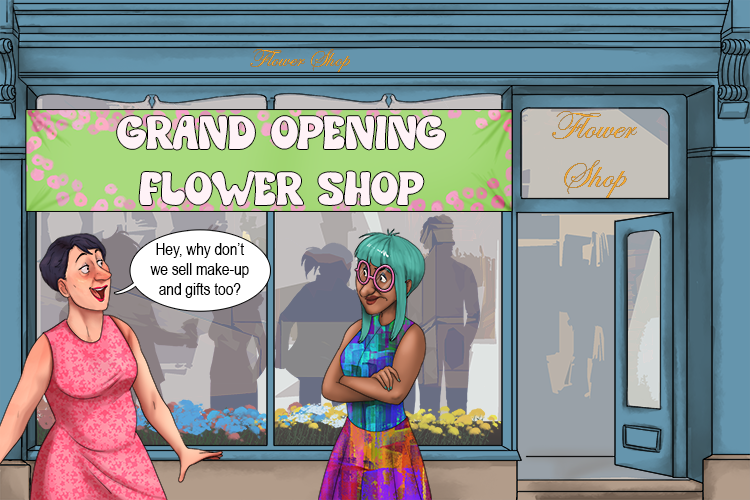 Think if it as an idea that was thought of after the plan was supposedly complete, and not originally intended. 