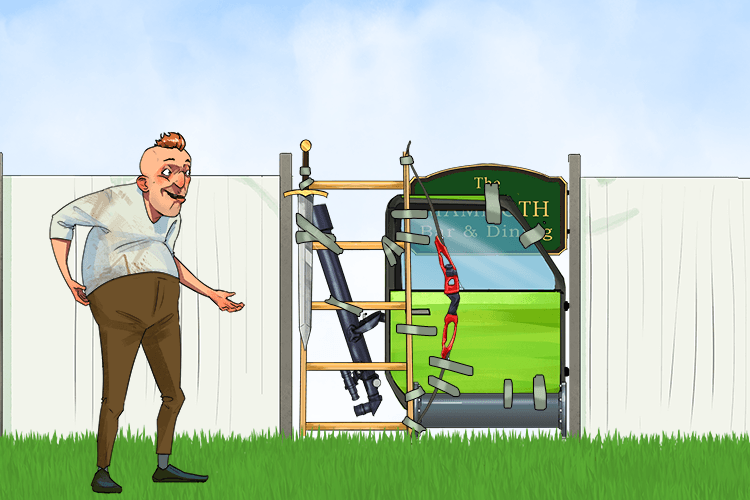 I'll agree to build a gate (aggregate), but we will have to make it by collecting many parts into one big gate because I'm not making a normal gate