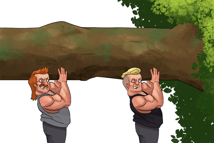 Their arms bore the weight of a really (arboreal) big tree