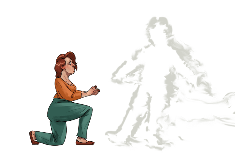 He disappeared when she suggested they get engaged (disengage) and wanted to be released from any attachment