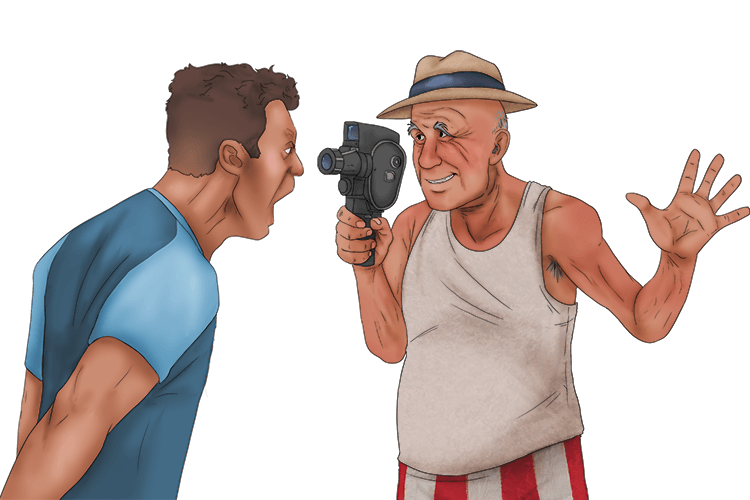 I lived with someone who videoed (livid) me all the time. It made me extremely angry.