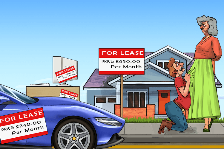 Ma leased (malice) everything I owned just to teach me a lesson and harm me.