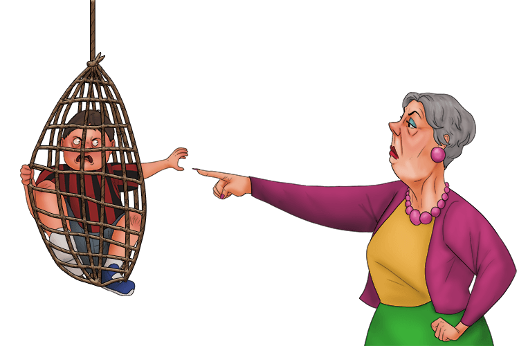 Ma kept the tough kids in a net (martinet). She believes in strict discipline.