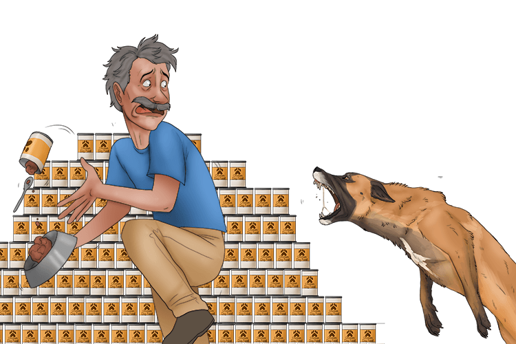 She may lunge (melange) at you if you don't offer her a varied mixture of food.