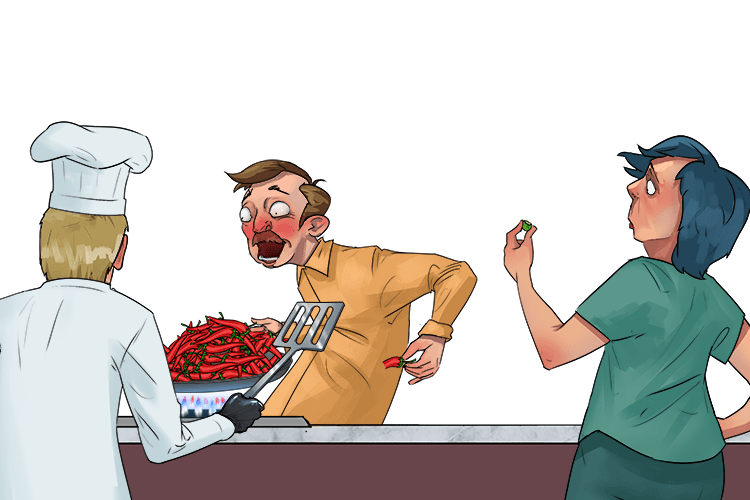 Peas can't (pequant) give you that pleasantly sharp taste like a chili can. A good chili can also start a very stimulating and interesting conversation about cooking styles