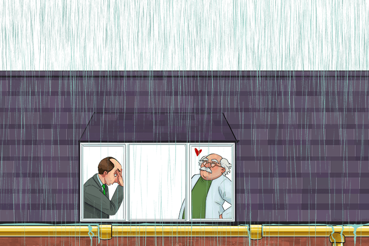 The professor loved his golden gutters (profligate). What a waste of money