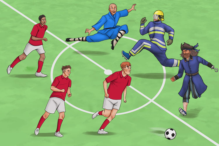 This professional football team was unlike (protean) any other. They were able to continually change and do different things during the match.