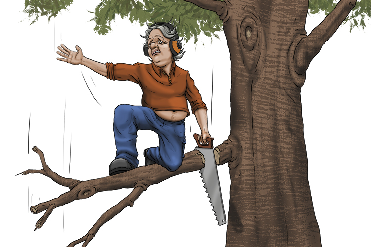 Pruning accidents (prudent) can happen so make sure you are careful and thoughtful for your future's sake.