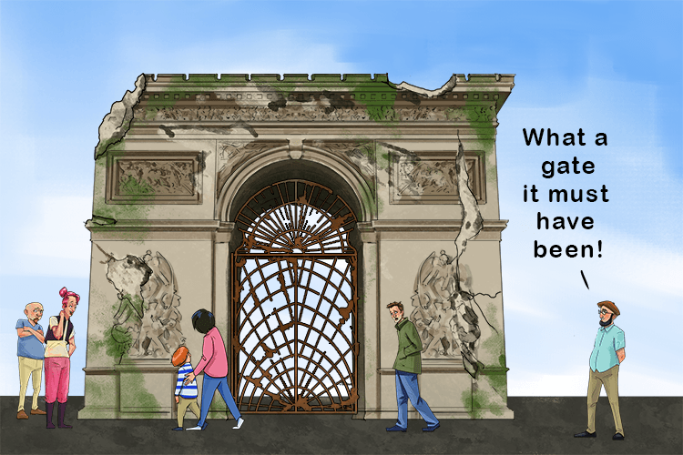 The relevance of this old city gate (relegate) has diminished and is far less important than it was