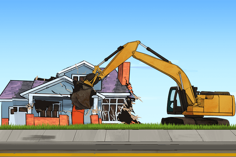 To render this property habitable again, we must excavate (renovate) and build to return it to a good state of repair