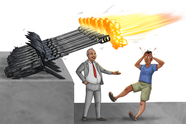 The salvo was for you, hopefully it didn't cause irritation (salutation). It's out way of greeting someone.