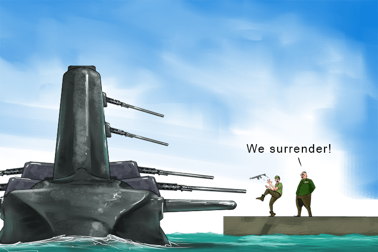 The submarine mission (submission) was put forward for consideration. The plan was to catch the enemy off guard and force them to yield to the superior force