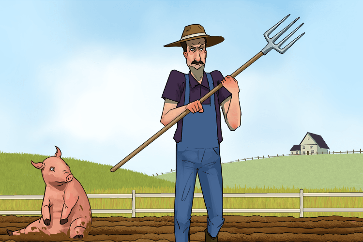 Ten acres! (tenacious) I won't give up until I have ten acres.