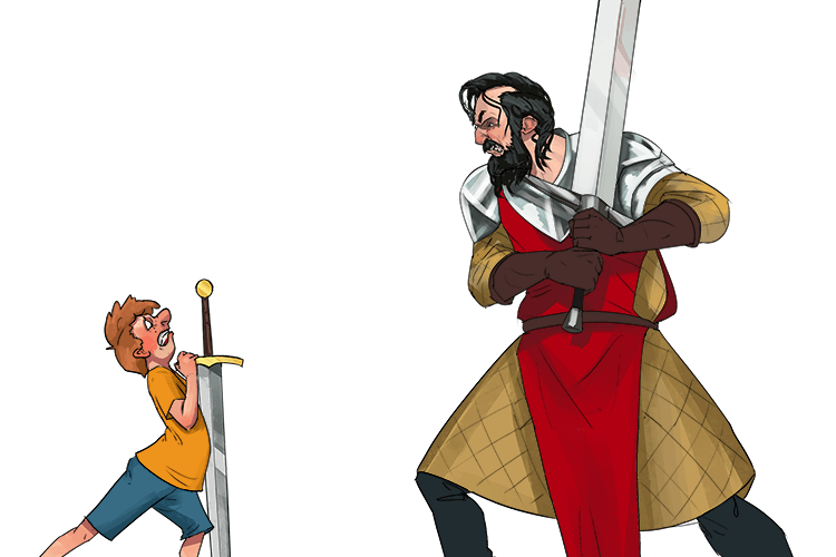 If you are under ten then you are not able (untenable) to defend yourself