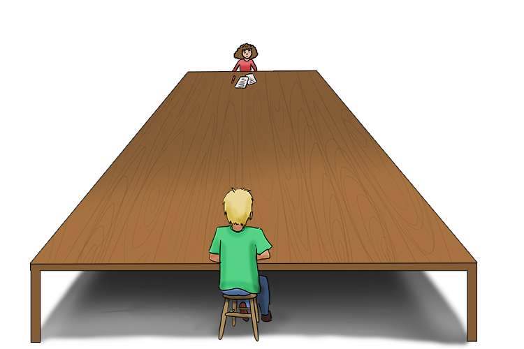 I can verify that that table (veritable) is very much a table and she used it for emphasis.