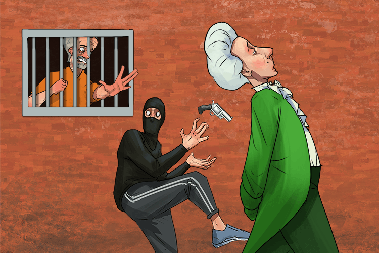 Listen to their advice when the convicts say (conseils) "don't commit crime!"