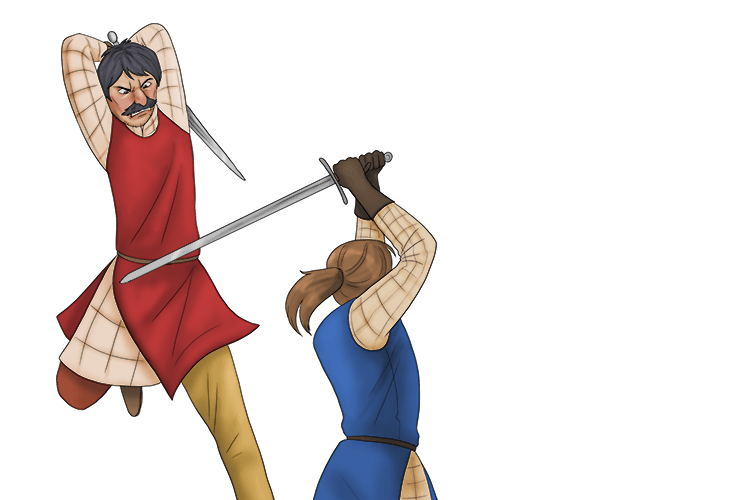 I made a bet that I could parry (pari) his best moves.