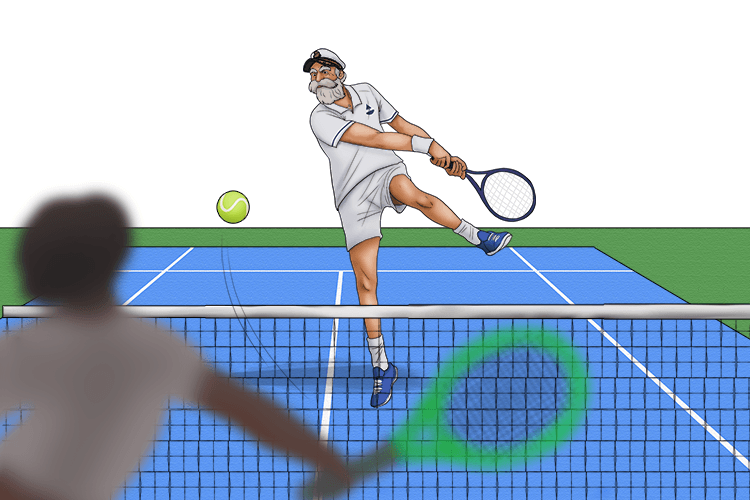 The captain wore his cap even when he played tennis (capitaine).