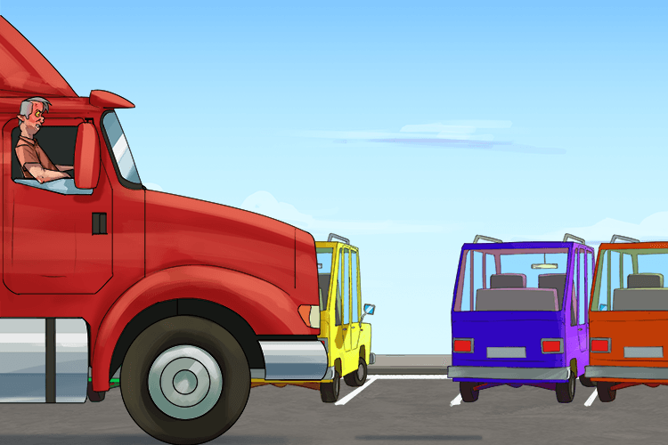 I found the car park, but parking (parking) in these spaces would be difficult