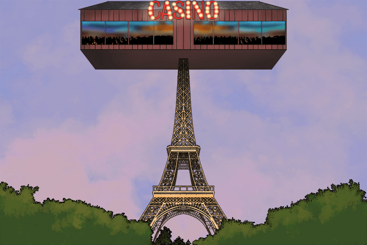 There's a casino at the top of the Eiffel Tower.