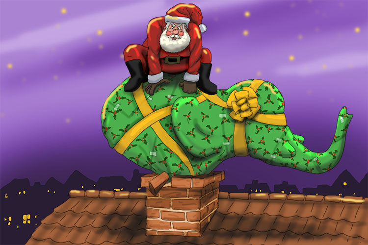 Santa said next Christmas no elephants (Noël) were to be given as presents as they would not fit down the chimney.