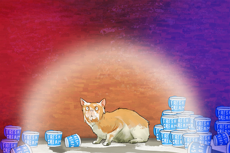 His crime was that he stole all the cream (crime)