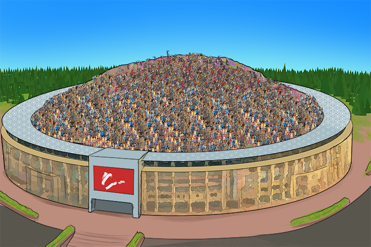 What a crowd! The stadium couldn't be any fuller (foule)