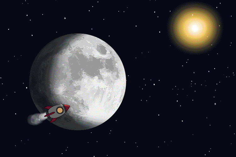 You get several dawn's in a day if you orbit (aube) the moon quickly.