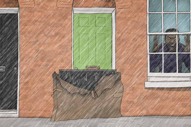 When you deliver packages, don't leave them in the rain (livrer).