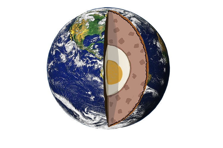An egg is at the centre of the Earth (oeuf)