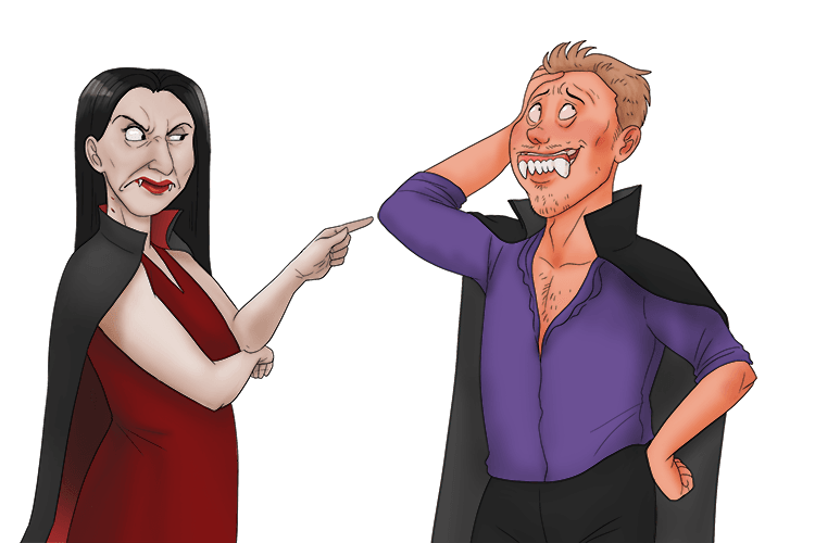 His false teeth were clearly phoney (faux).