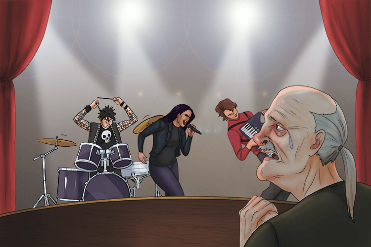 It made me feel emotional, the song brought a tear (sentir) to my eye.