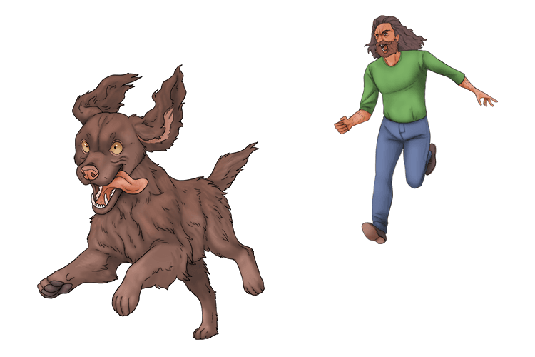 Shouting come here was easy (ici). To get the dog to actually do it was another thing.