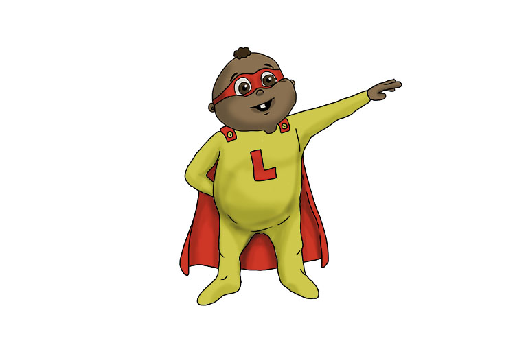 Héros is masculine, so it's le héros. Imagine the early learner dressed as a superhero.