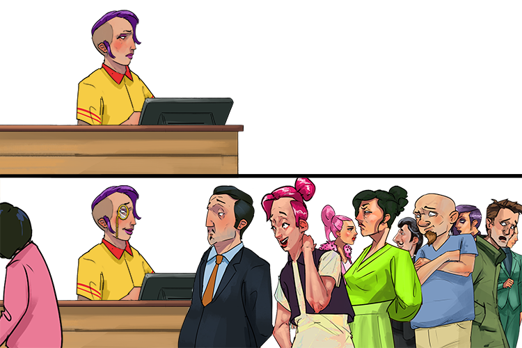 There was an increase in customers after this organisation's employees began wearing monocles while taking (augmenter) order