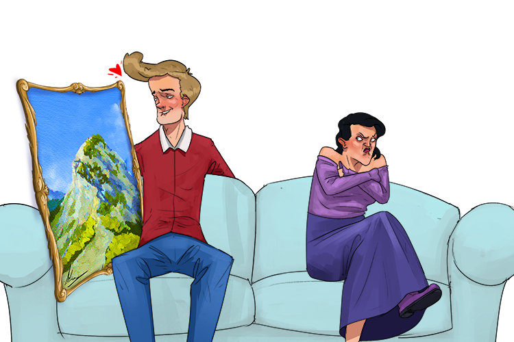 I love your art more (amour) than you