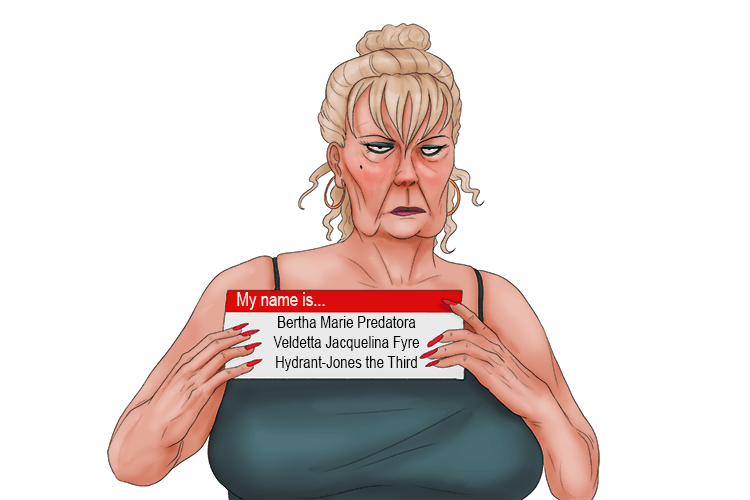 Her name is nonsense (nom)