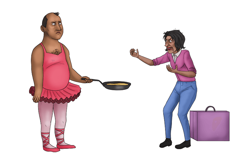 You don't need to pack omelettes or ballet (emballer) costumes for our trip.