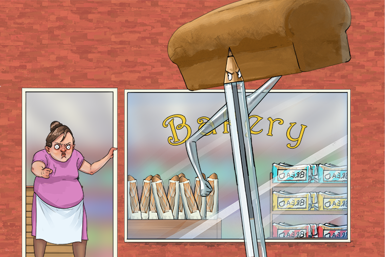 This pen steals loaves (stylo) of bread