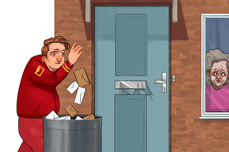 My grandmother's post officer/mail carrier was very unreliable, in fact her (facteur) mail hasn't been delivered in weeks