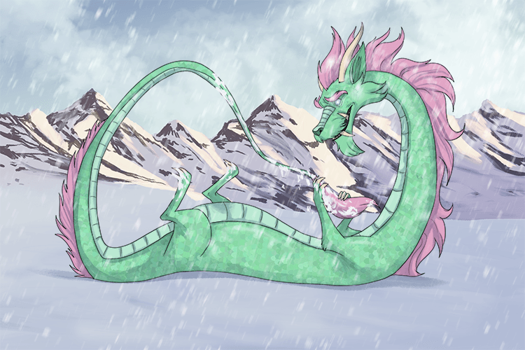 I had to rub the frost off my tail (frotter) because it was so cold.