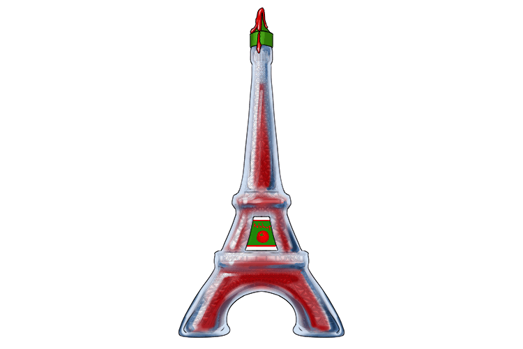 The Eiffel Tower was a sauce bottle