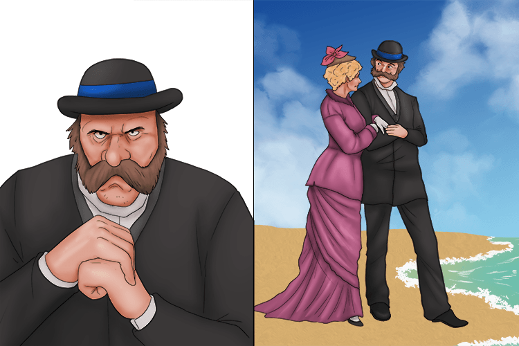 You can see the serious frown disappear when I am in the sea air with you (sérieux).