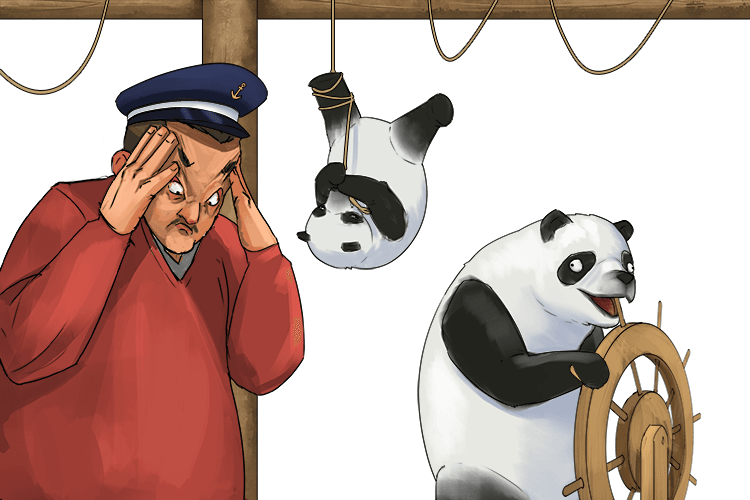 I spend a lot of my time teaching pandas to sail (passer)